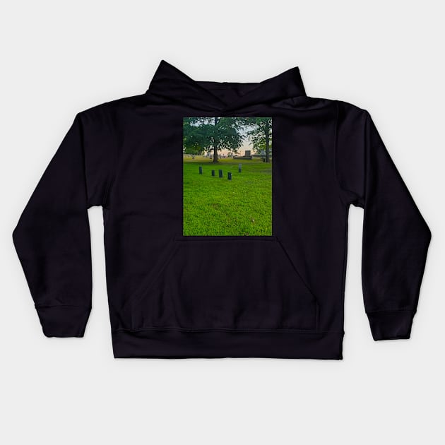 Cemetary at Sunset Kids Hoodie by etherealwonders